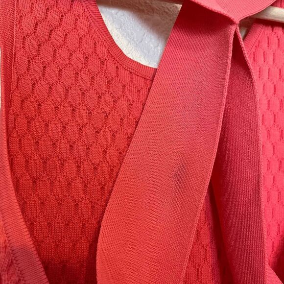 Jonathan Simkhai Hex Fence Pink Sleeveless Knit Crop Top Women's Size XS - Picture 9 of 10